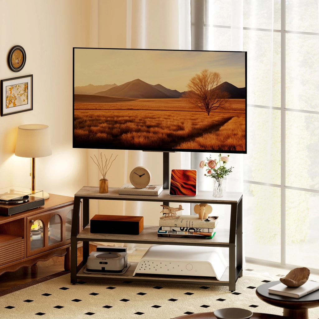 Mobile TV con supporto per televisori fino a 72 pollici ¨C Minimal ¨C 110x43x150 cm grigio
