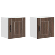 Pensile da cucina | Armadietto a muro LUCCA 2 pz Rovere Marrone 40 x 31 x 40 cm