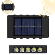 APPLIQUE LAMPADA 10 LED MURO PARETE SOLARE IP65 BIDIREZIONALE GIARDINO TE-B0569