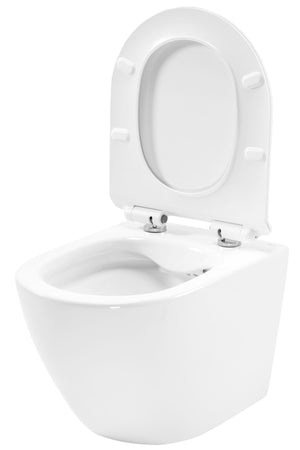 Set Wc Vaso + Bidet Carter Bianco Sospeso