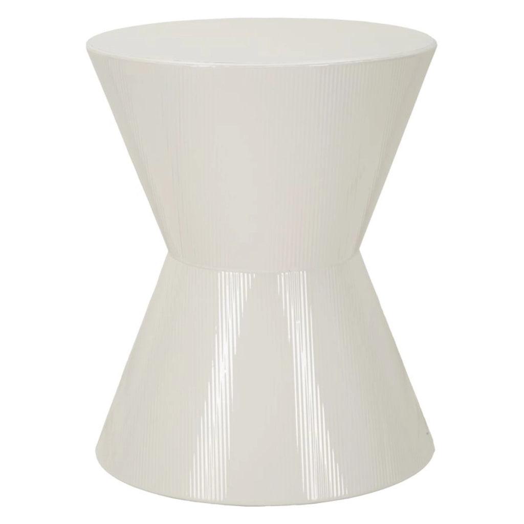 Tavolino VKH1083, Bianco, Metallo, 45x45x55 cm