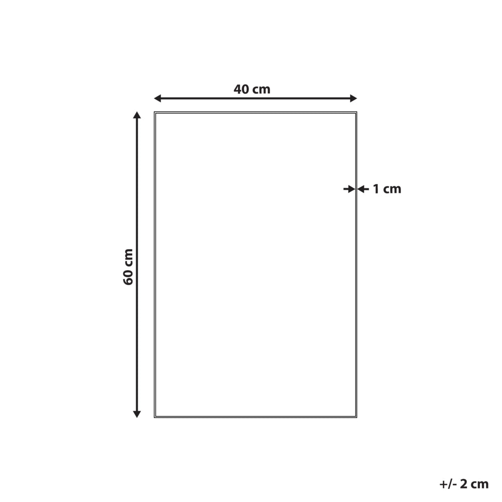 Specchio da parete rettangolare senza cornice argento 40 x 60 cm bagno soggiorno camera da letto