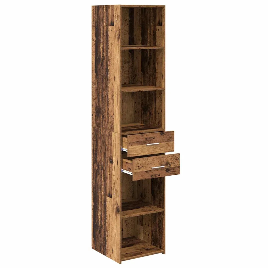 Credenza | Madia | Buffet da pranzo | Armadio da pranzo Legno vecchio 40 x 42,5 x 185 cm Legno multistrato