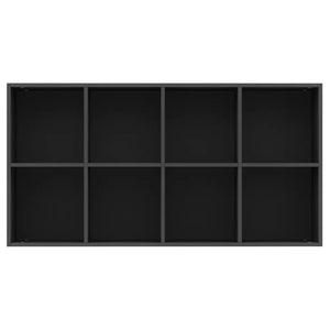 Libreria/Credenza Nera 66x30x130 cm in Legno Multistrato 800154