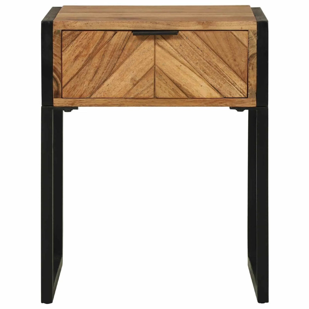 Comodino con cassetto Marrone 40 x 35 x 50 cm 374105