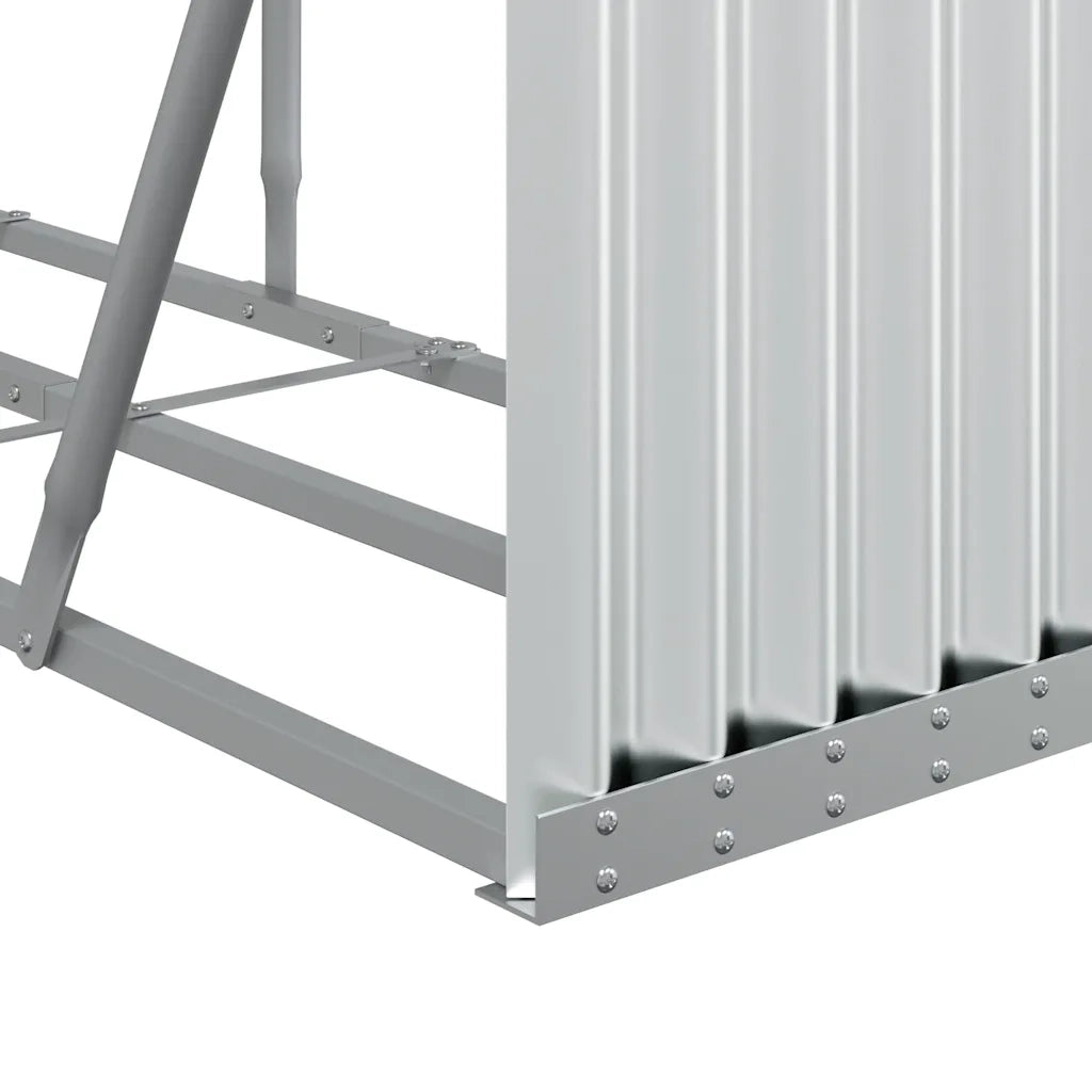 Portaceppi Argento 300x45x100 cm in Acciaio Zincato 364596