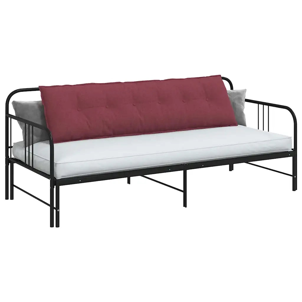 Cuscino per Schiena Rosso Vino 180 x 19 x 50 cm Tessuto 42014919