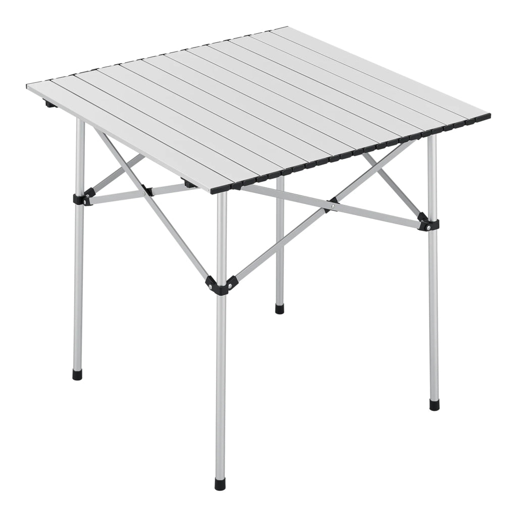Tavolo da campeggio pieghevole 70 x 70 x 70 cm argento 03_0010996