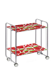 Carrello da cucina pieghevole grigio con ruote BAUHAUS 2 ripiani