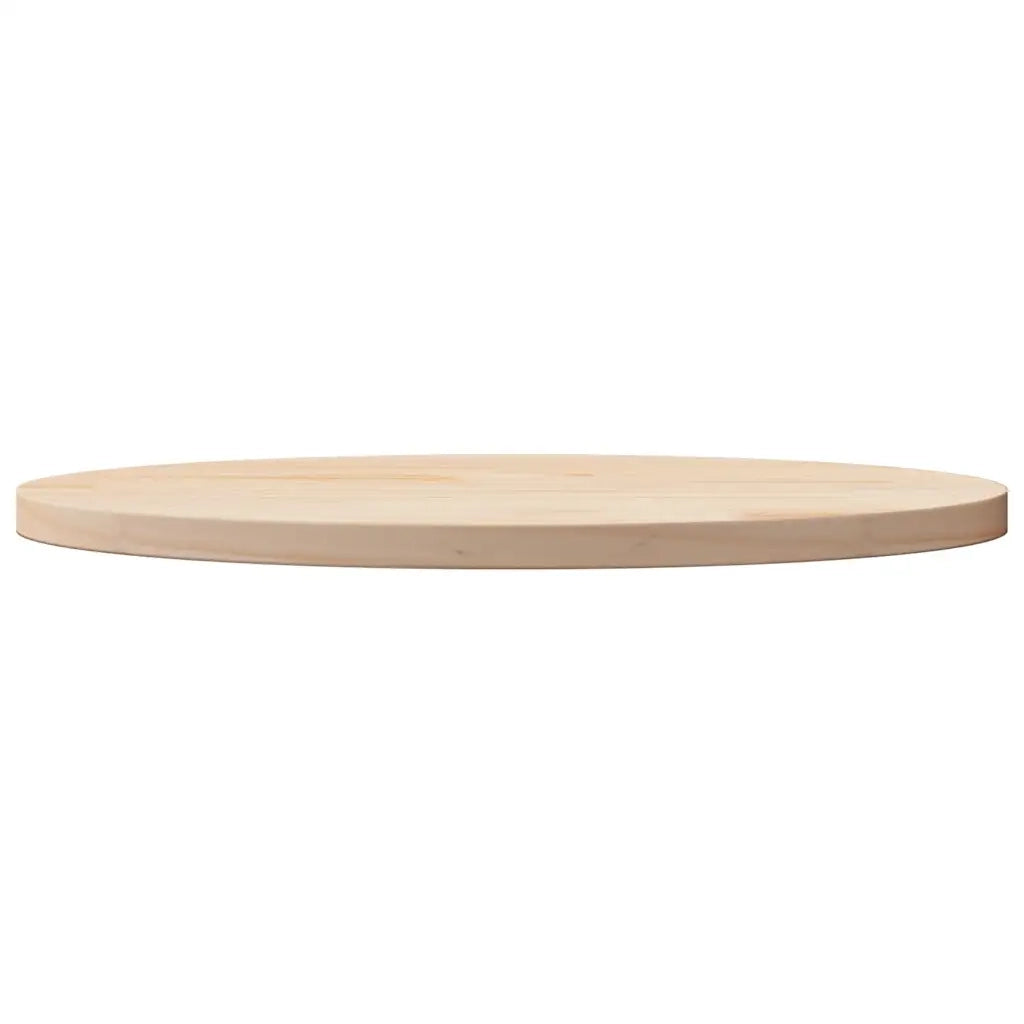 Piano Tavolo 60x30x2,5 cm in Legno Massello di Pino Ovale 824310