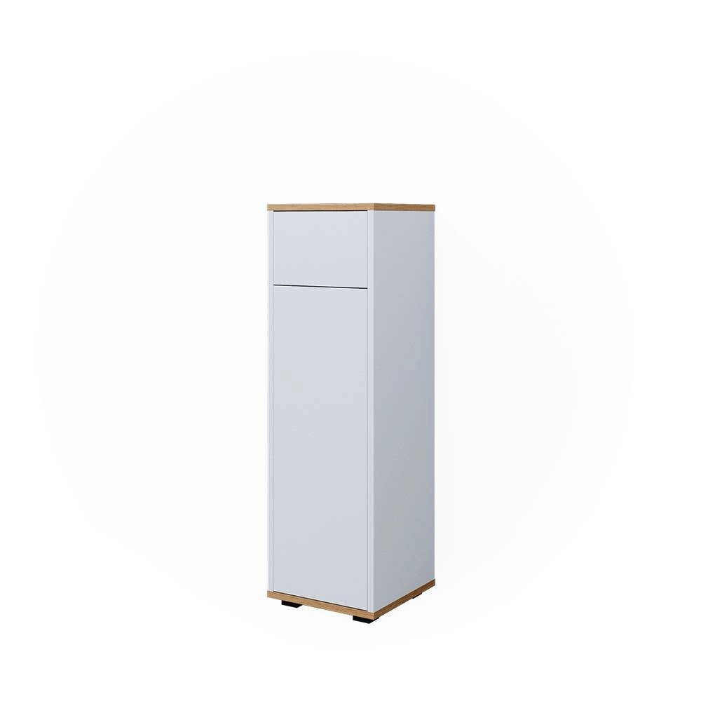 Vicco Mobiletto midi Bianco/Artisan 30 x 97 cm con cassetto