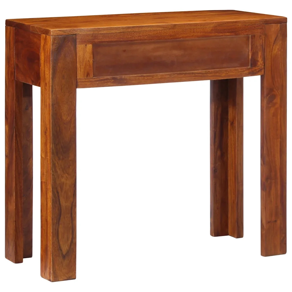 Tavolo Consolle 80x35x75 cm in Legno Massello di Acacia