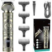 Trade Shop - Tagliacapelli Uomo Professionale Senza Filo Ricaricabile A Batteria 0 Mm Vgr 962 -