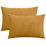 Federa 2 pcs HEERLEN Giallo 30 x 50 cm corduroy 907763