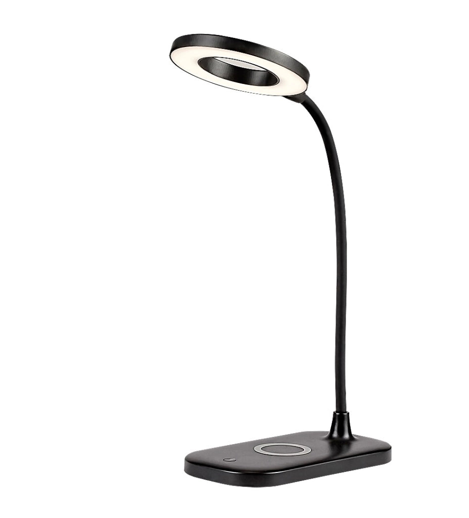Lampada da scrivania LED nera 5W dimmer Hardin Rabalux