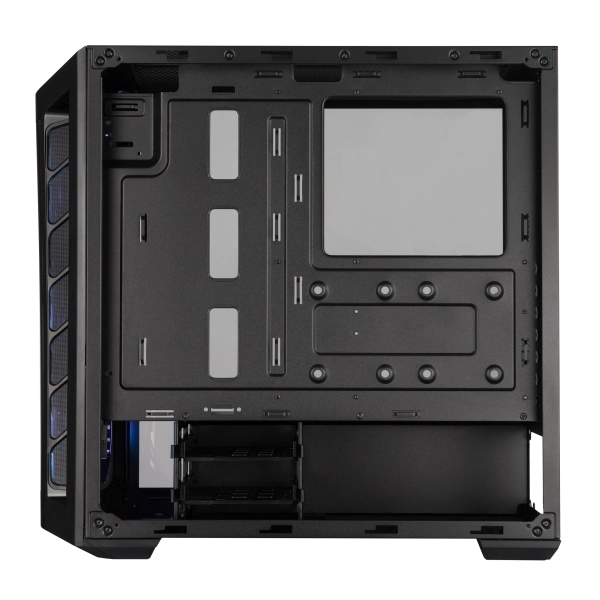 "Case MasterBox MB511 ARGB- 2xCombo 2.5""/3.5""-5xSSD- 3x 120 ARGB fans-incl. controller-Radiator Support-Temp.Glass Side P.-NO PSU"
