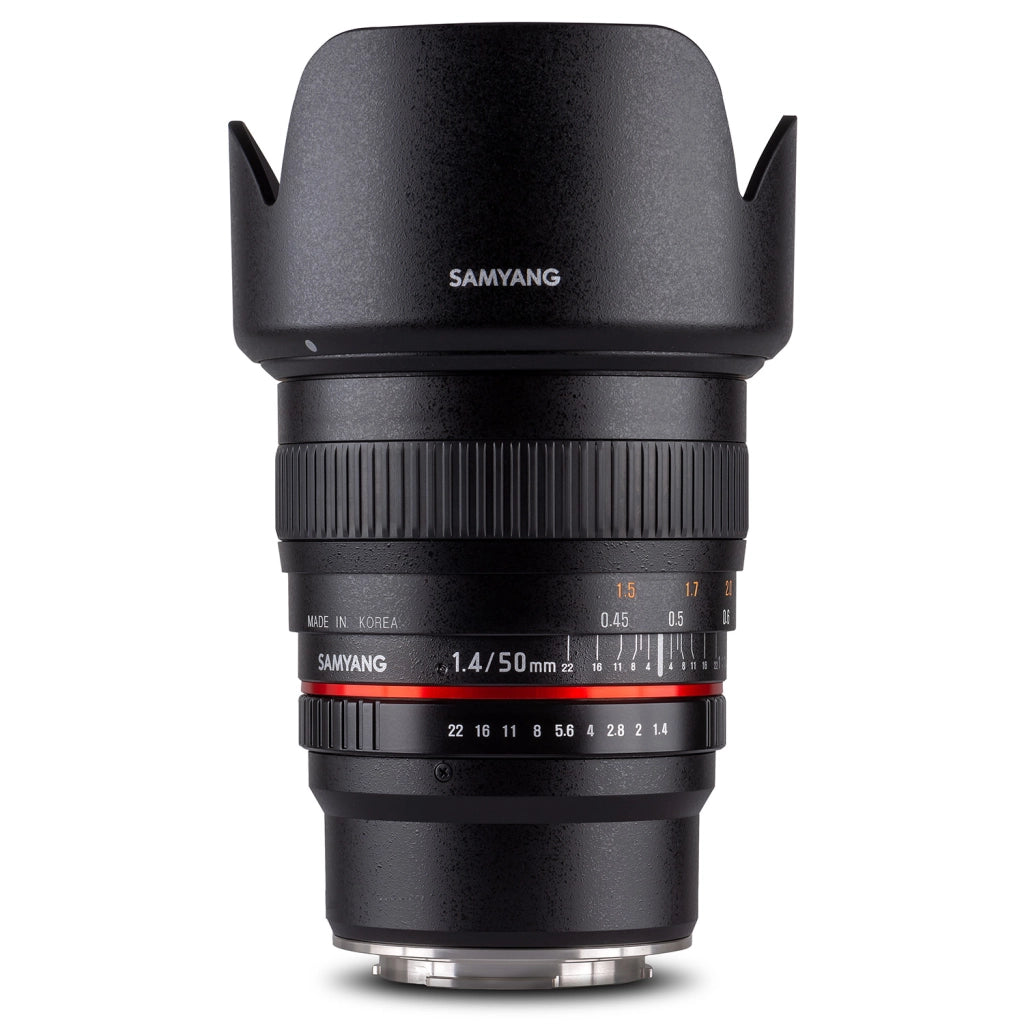 Obiettivo fotografico MF 50mm F1.4 compatibile con Fuji X – Follow Focus, full-frame e APS-C – focus manuale con distanza minima di 45 cm