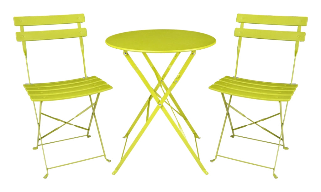 Set tavolo e sedie da giardino pieghevoli lime – Positano TRSP16PO