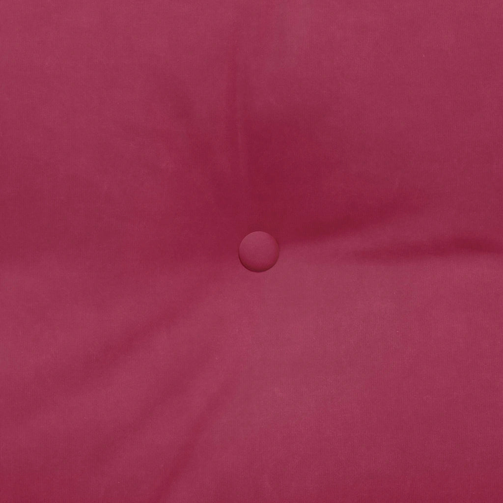 Cuscino per Schiena Rosso Vino 160 x 24 x 50 cm Velluto