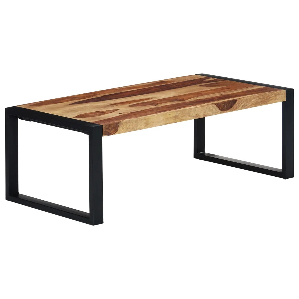 Tavolino da CaffÃ¨ 110x60x40 cm in Massello di Sheesham cod mxl 26795