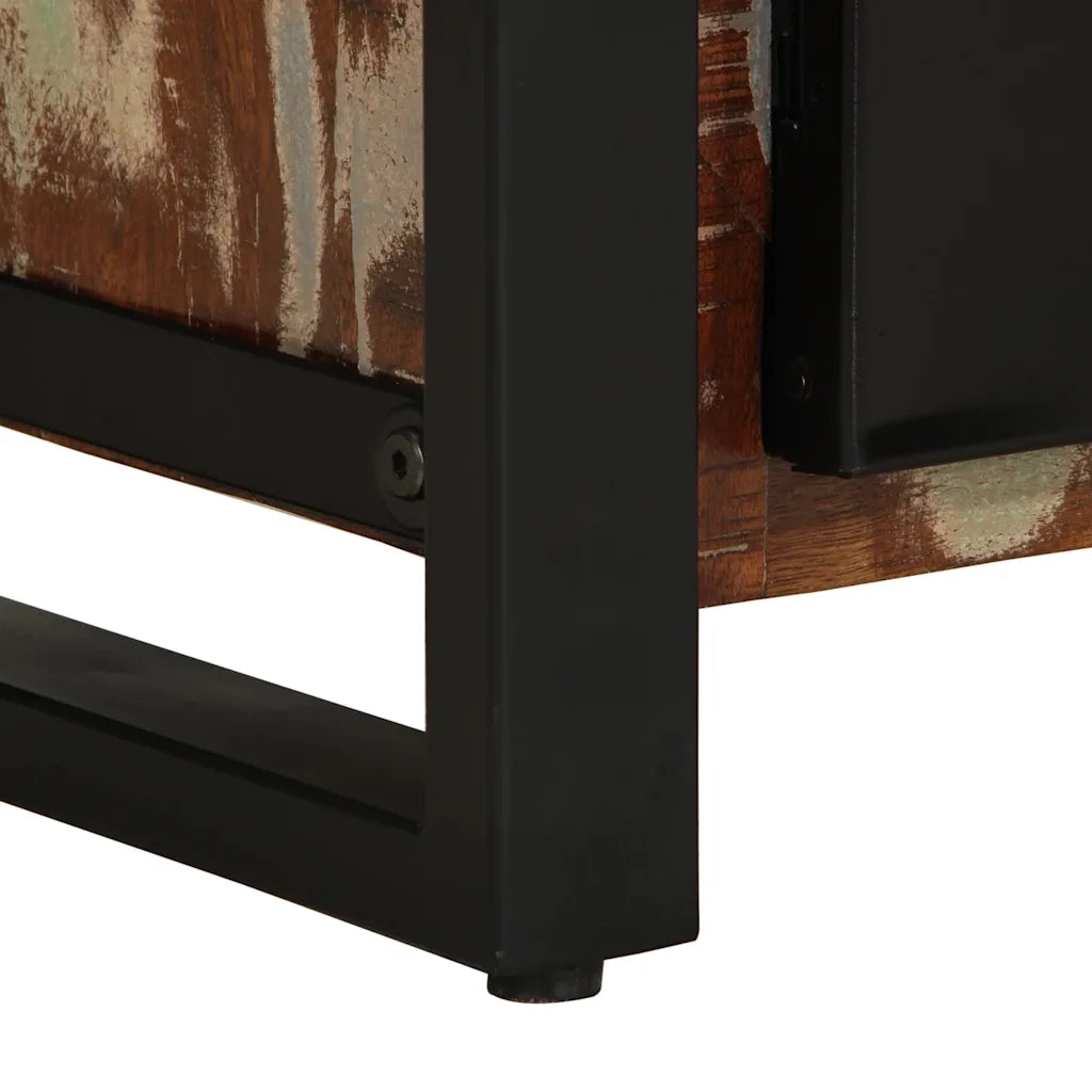 vidaXL Comodini 2 pz Multicolore in Legno Massello di Mango Grezzo