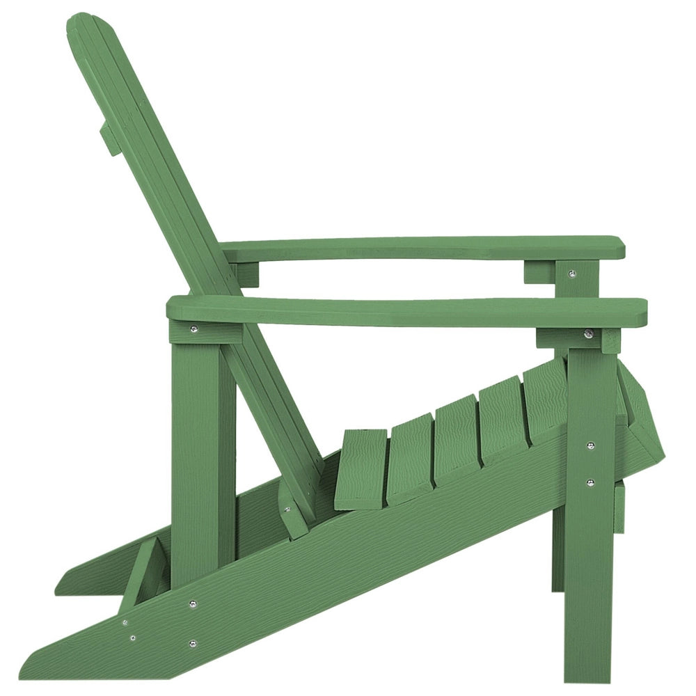 Sedia da giardino in plastica verde legno resistente agli agenti atmosferici in stile moderno