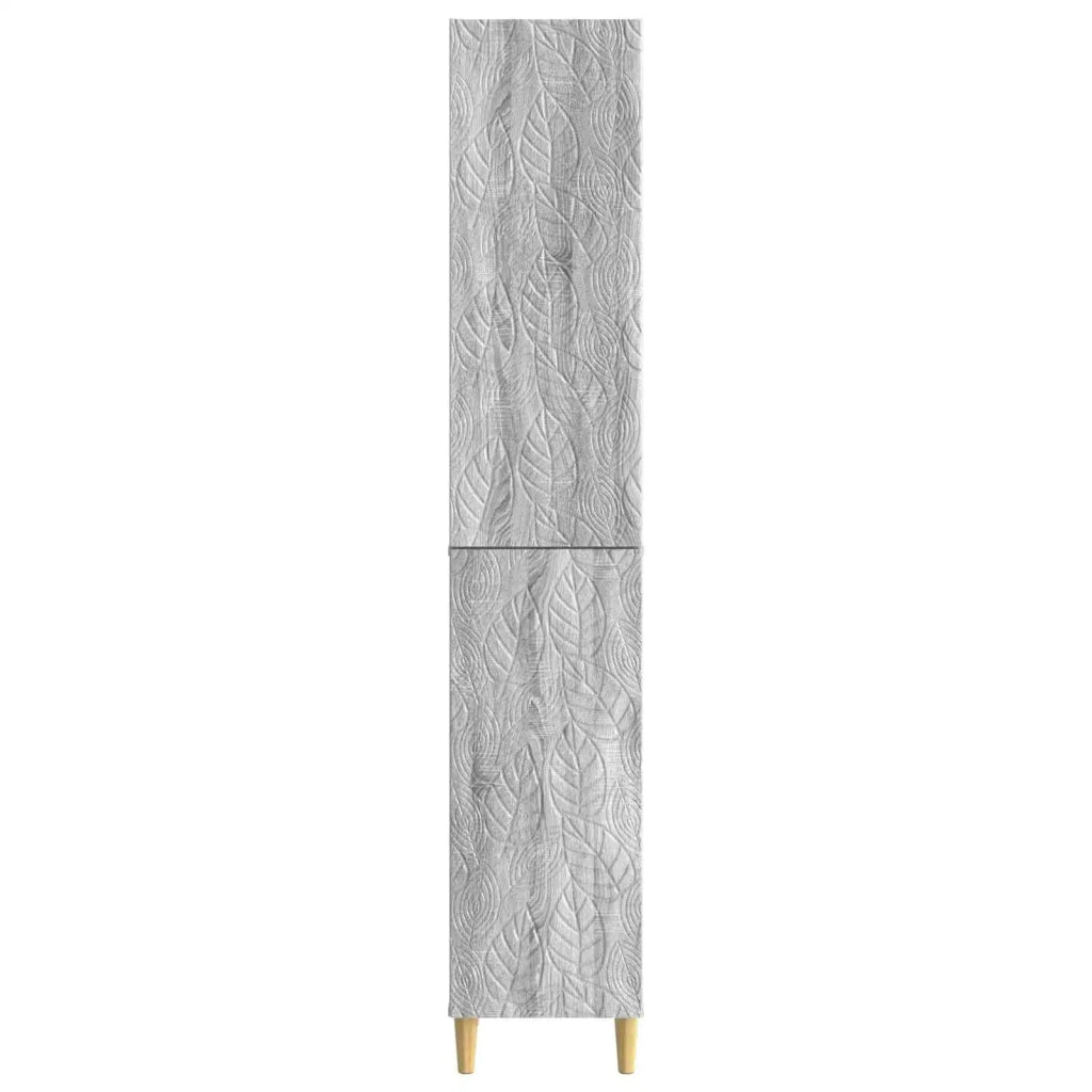 Set di armadi 2 pcs Sonoma grigio Legno ingegnerizzato
