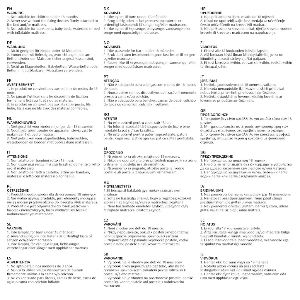 Sponde Letto di Sicurezza per Bambini Talpa 102x42cm Poliestere 10164