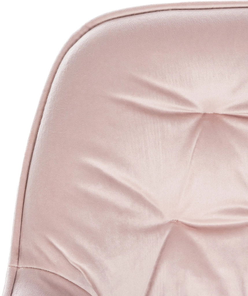 Sgabello da bar Gibson in velluto altezza seduta 76 cm rosa