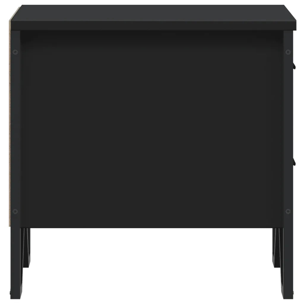 Comodini 2 pz Neri 40x41x40 cm in Truciolato