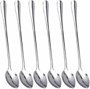 Set di Cucchiai a Latte in Acciaio Inossidabile - 6 Pezzi - Lunghezza 19 cm - Durevole - Resistente al Lavastoviglie - Ideale per Caffè/Tea - Cucchiaio da Tè