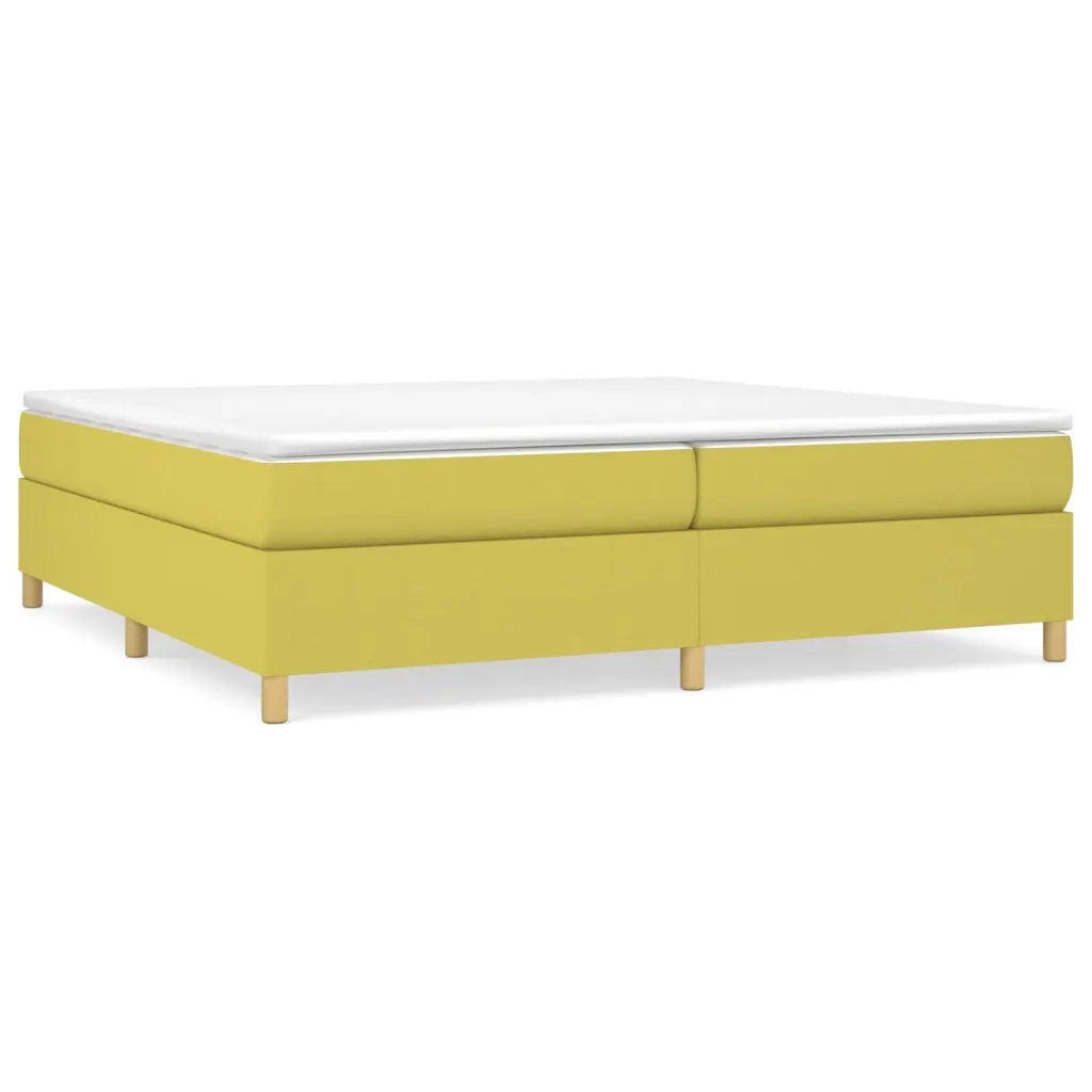 Struttura Letto a Rete a Molle Verde 200x200 cm in Tessuto 3120992