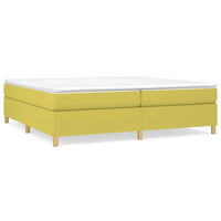 Struttura Letto a Rete a Molle Verde 200x200 cm in Tessuto 3120992