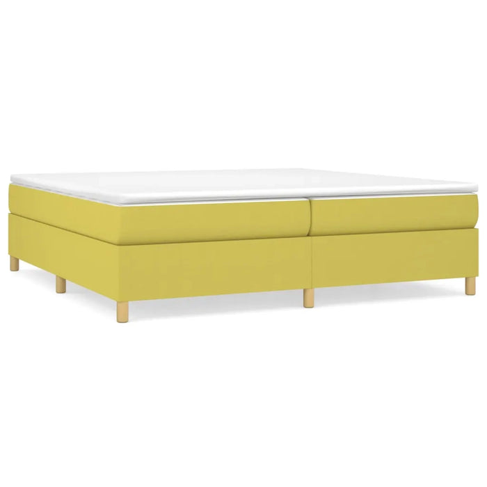 Struttura Letto a Rete a Molle Verde 200x200 cm in Tessuto 3120992