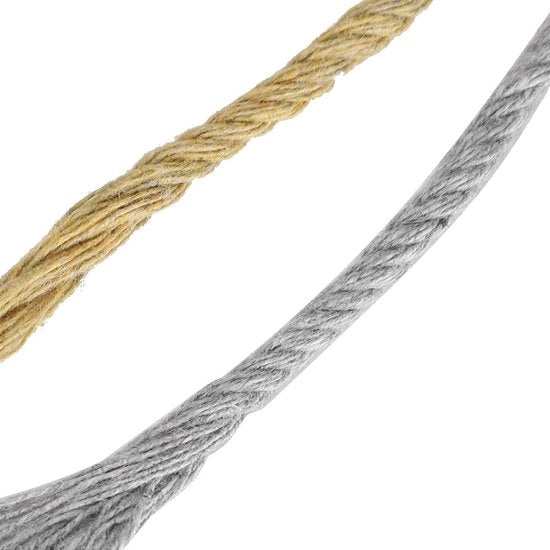 Tou di cotone naturale - corda intrecciata a mano - un filo - decorazioni per piante - cimeli - 100 m.