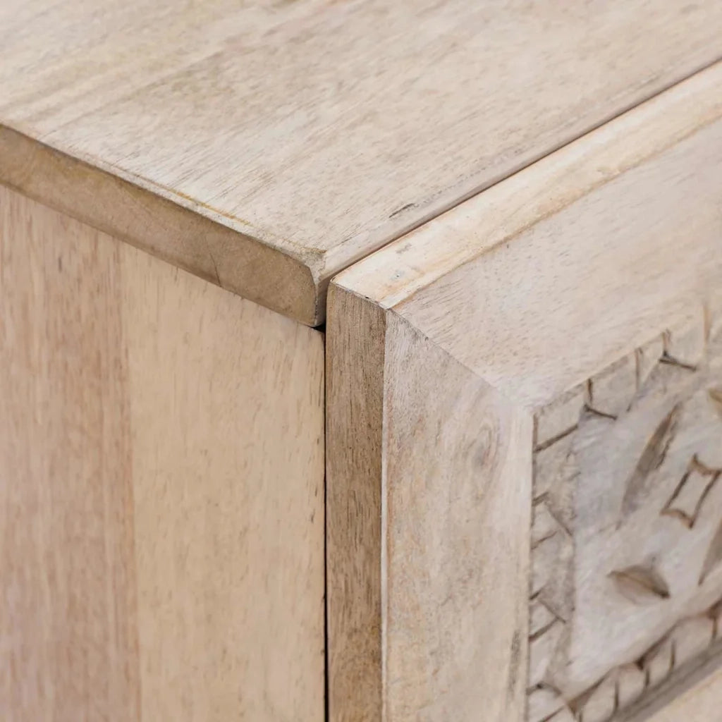 Comodino | Armadio da Notte | Mobiletto da notte Bianco 50 x 33 x 62 cm Legno ingegnerizzato