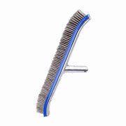 Borsetta per piscina 45,5 cm - Setole in acciaio - Spazzola per piscina/lago/vitamina - Manubrio telescopico - Materiale di alta qualità - Facile da installare