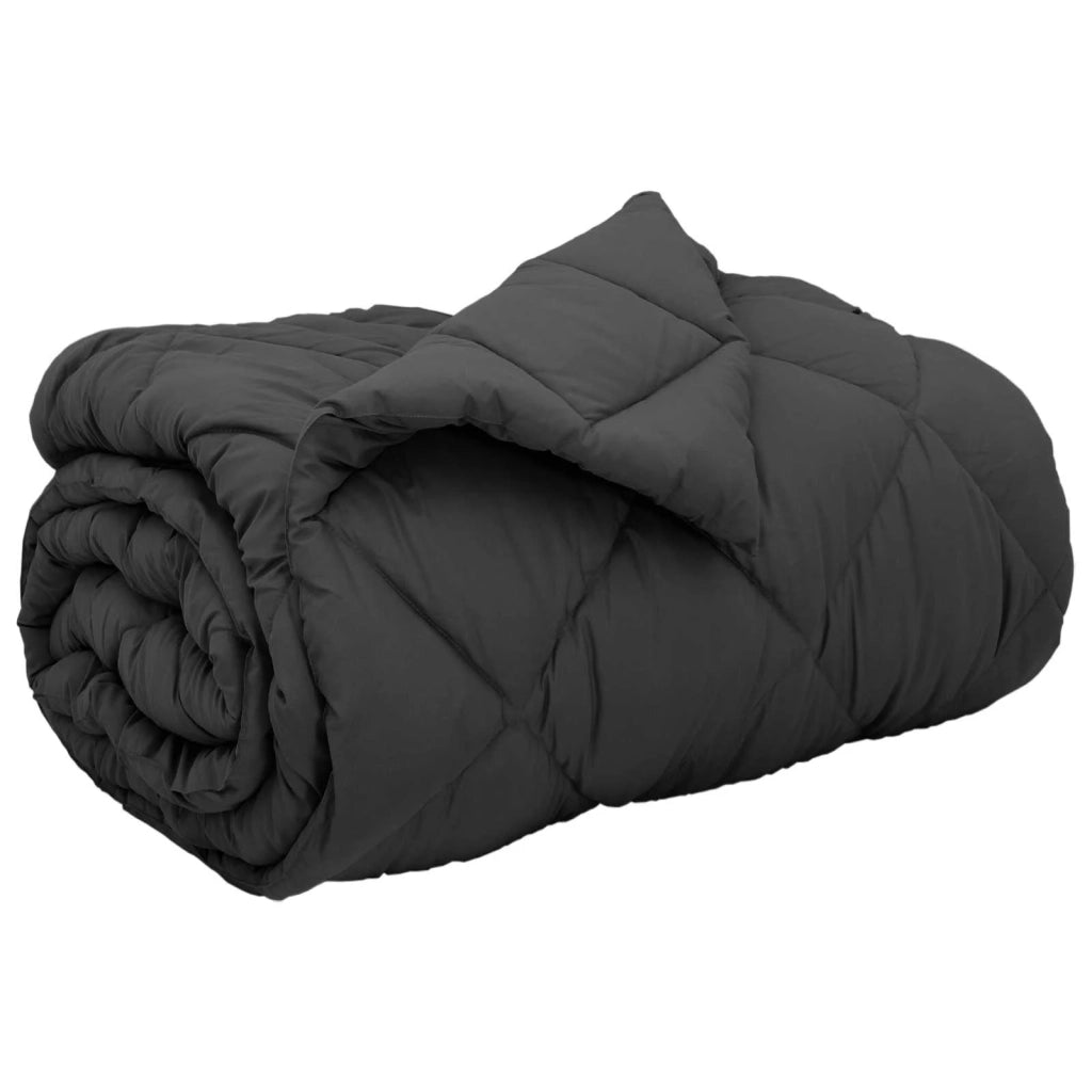 Piumone | Duvet Invernale Antracite 140 x 220 cm Microfibra