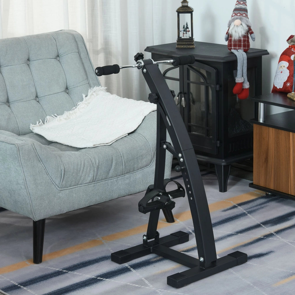 Pedaliera per Gambe e Braccia con Schermo LED Regolabile ¨C zephmum ¨C Nero 40x42.5x100 cm