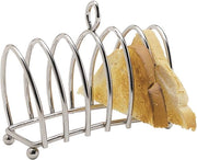 Broodhouder RVS in Stile di Cavallo con 6 Fessure per Ghiaccio per Gli Affettati e il Pane Raffermo