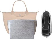 Organizzatore per borse Longchamp con più tasche per accessori portafoglio per borse Longchamp Le Pliage e borse tote (grigio chiaro, M)