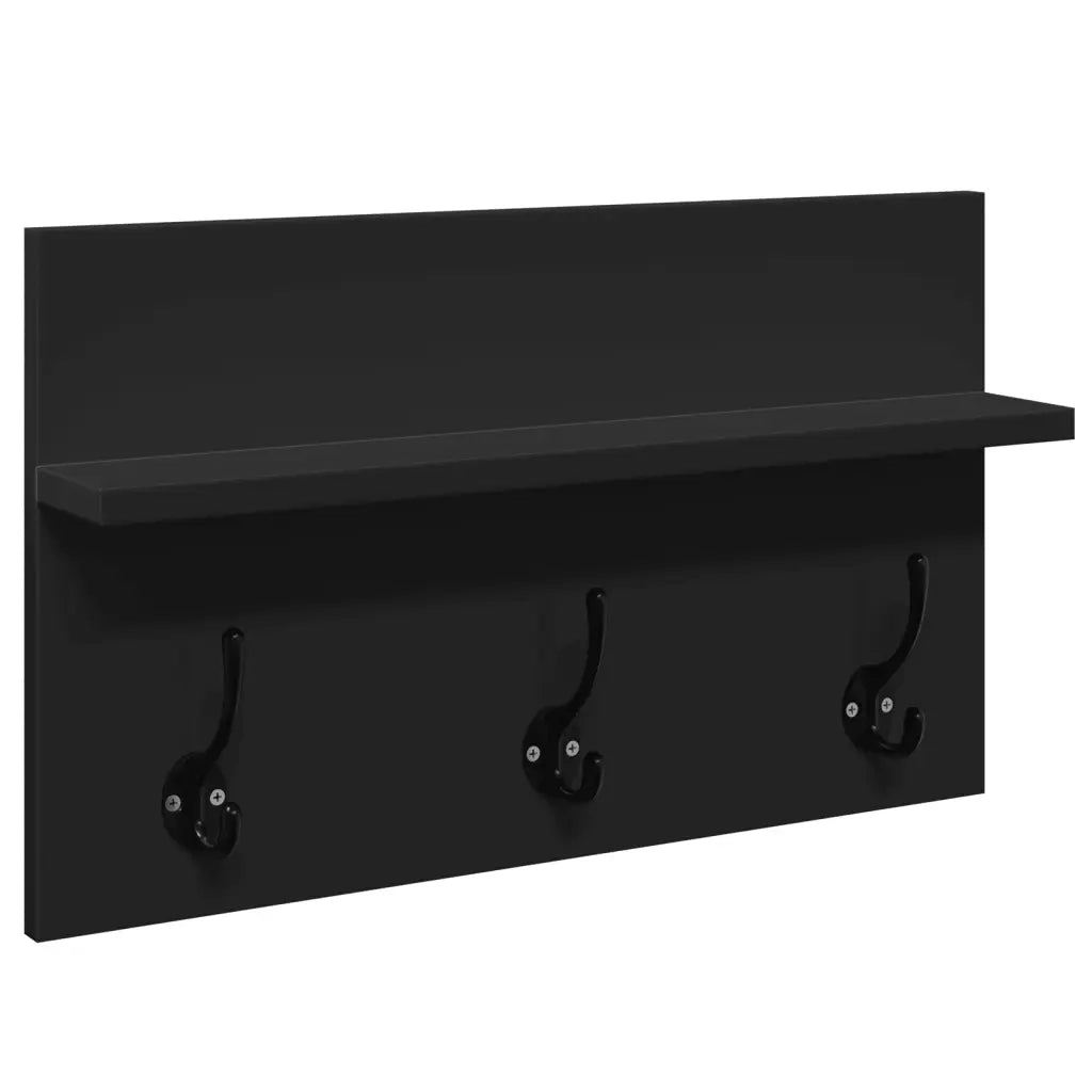 vidaXL Set Mobili da Ingresso 4 pz Nero in Legno Multistrato