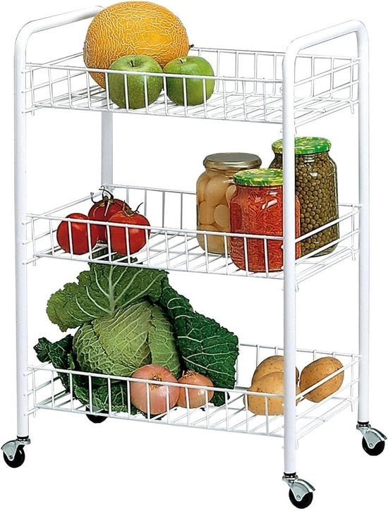 Carrello da cucina a 3 livelli 41 x 26 x 60 cm - Utile e Pratico carrello cucina