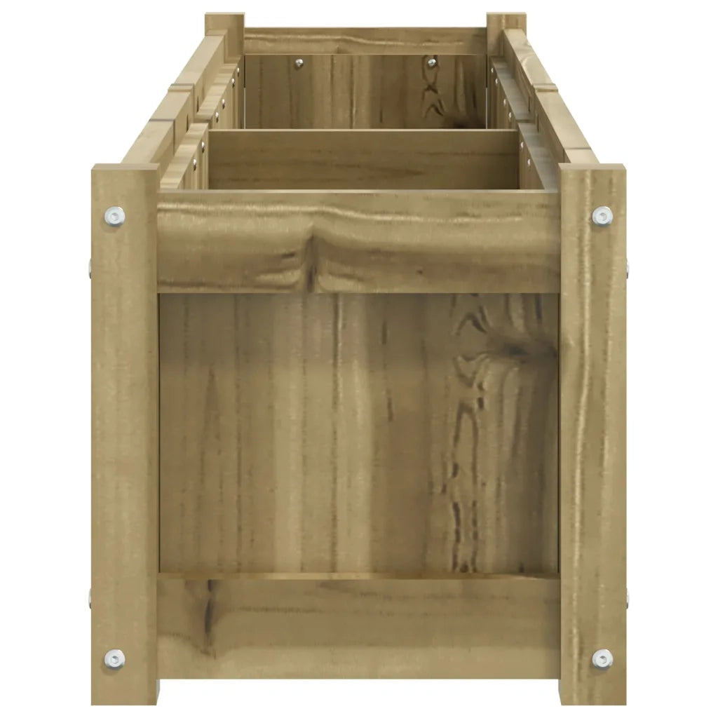 2 pz Fioriere | Cassetta per fiori | Vaso da Giardino in Legno di Pino Impregnato