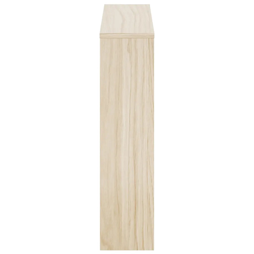 Scarpiera con 2 Ripiani e Specchio Colore Rovere 63x17x67 cm 243045