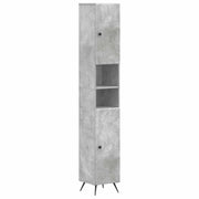 Armadio da Bagno con Ripiano Aperto BREDA Grigio Cemento 897478