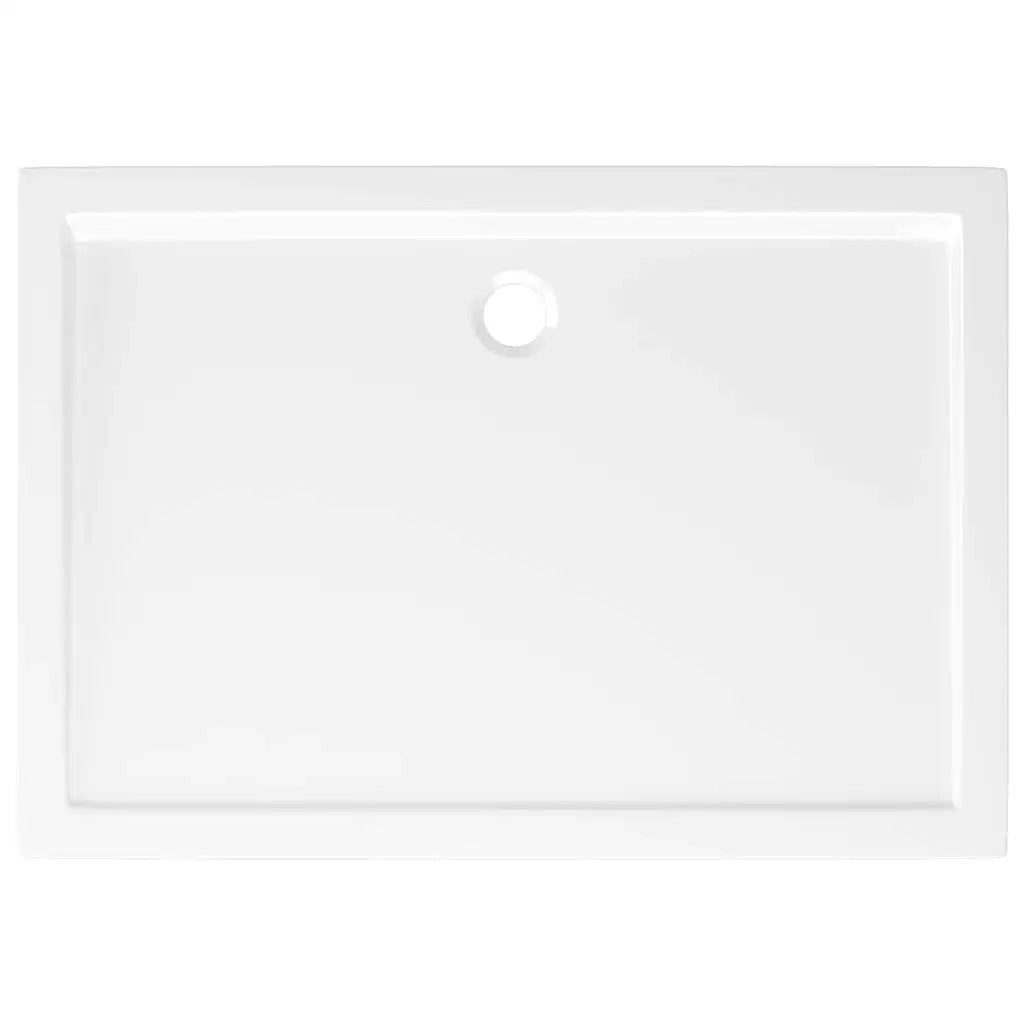 Piatto Doccia in ABS Rettangolare Bianco 80x110 cm