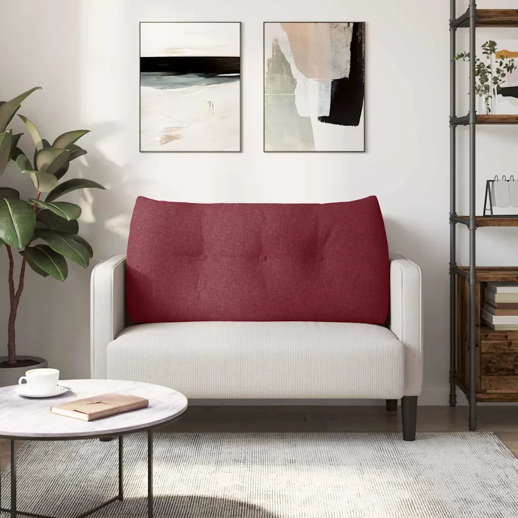 Cuscino per Schiena Rosso Vino 100 x 24 x 50 cm Tessuto