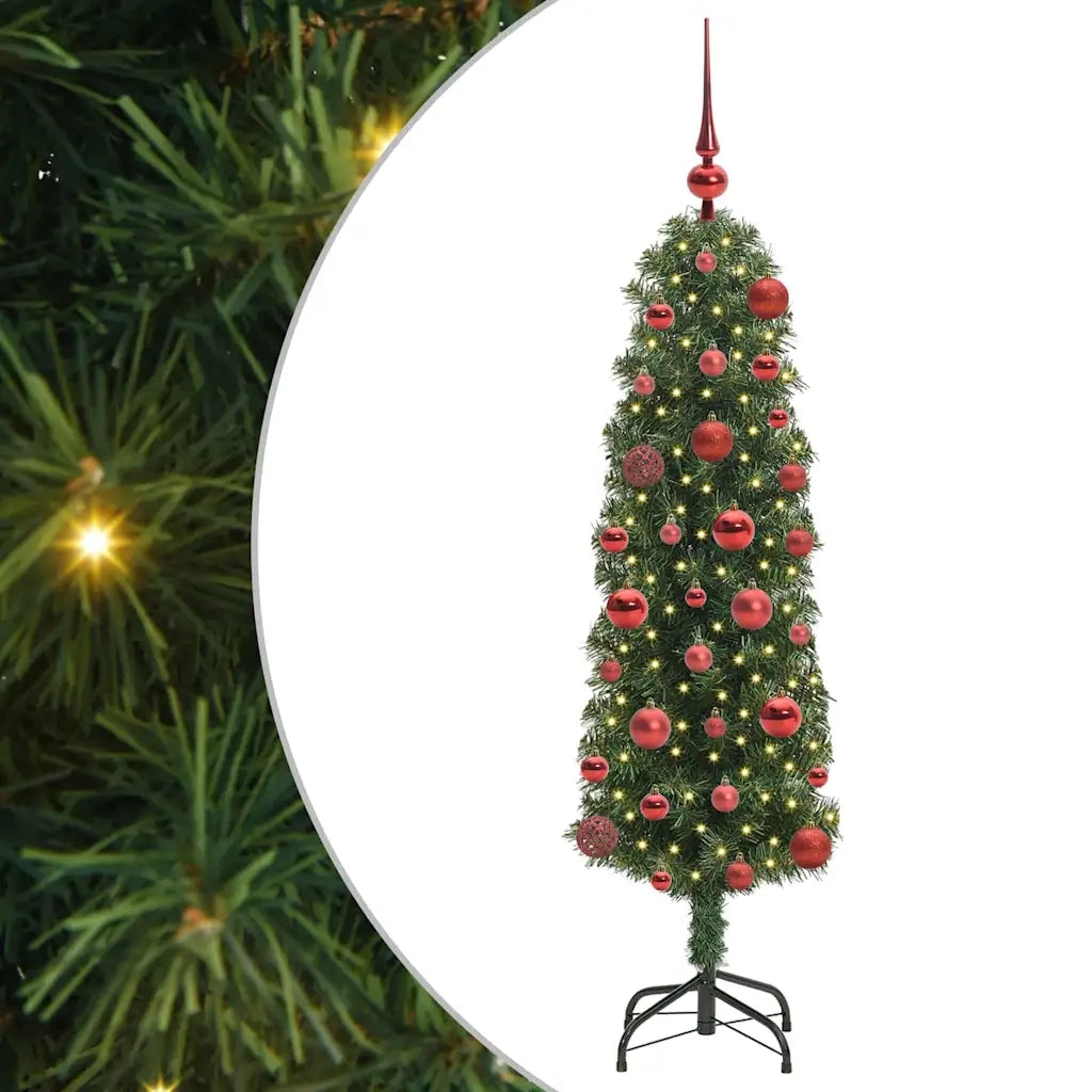 Albero di Natale Artificiale-Albero Natalizio con 150 LED Verde 120 cm 808857