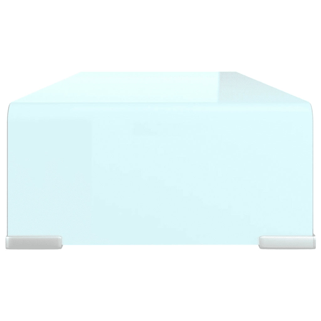 Supporto TV / Rialzo Monitor in Vetro Verde 60x25x11 cm 244143